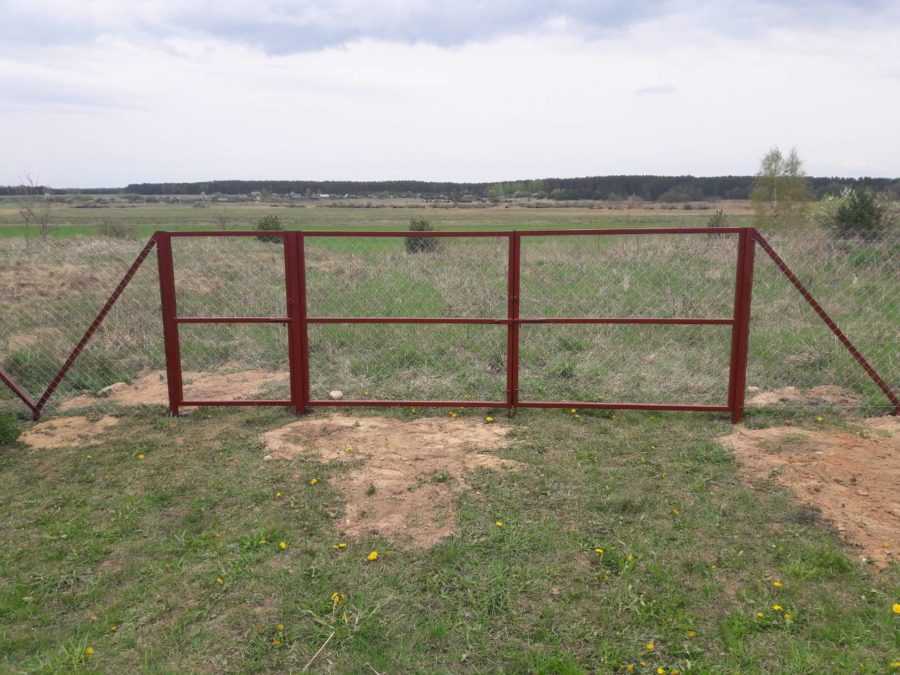 Забор из сетки рабицы 280м с воротами и калиткой фото6 в Красногорске