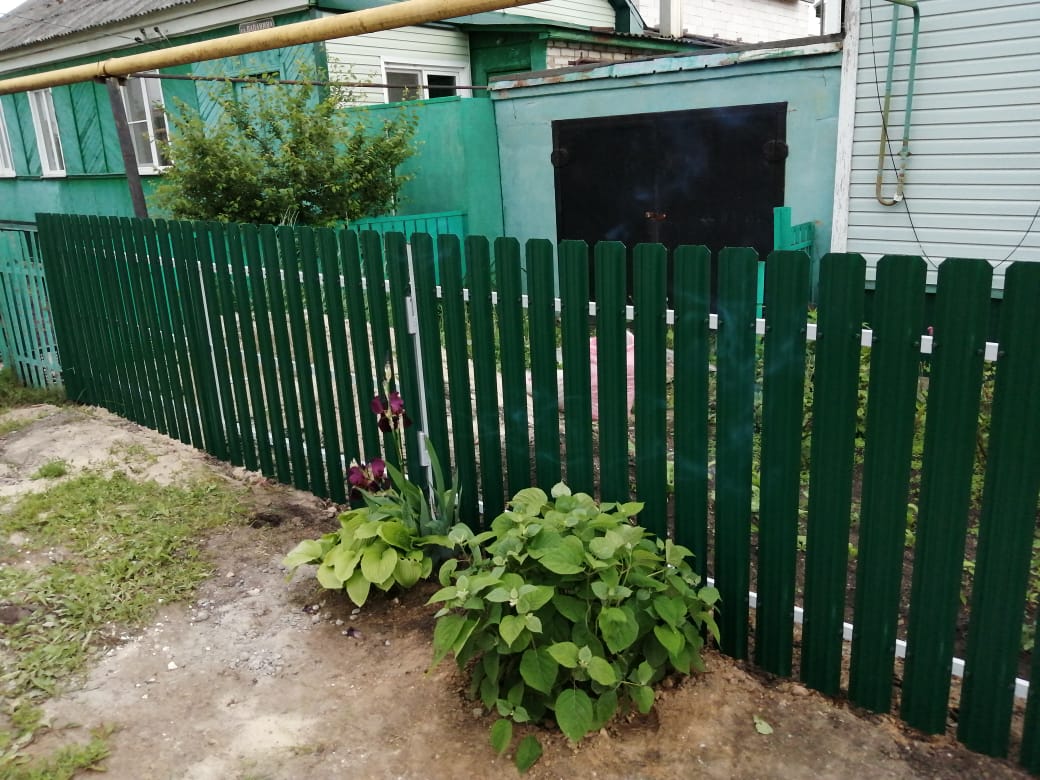 Комбинированный забор 25м штакетник и профлист, ворота, калитка фото8 в Красногорске