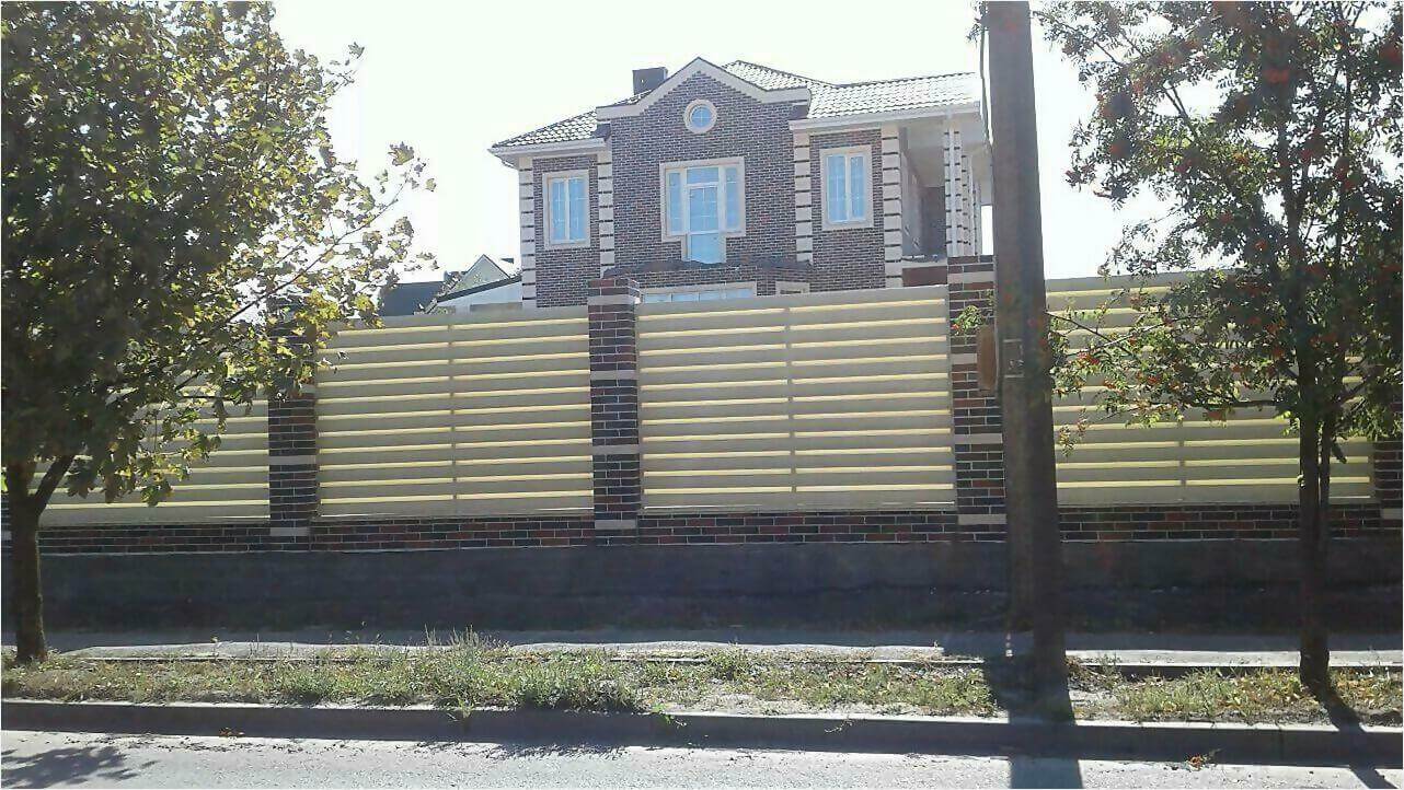 Забор из штакетника 115м фото2 в Красногорске